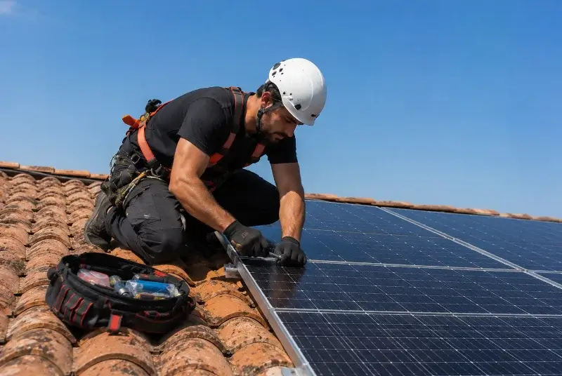 Maintenance et monitoring de panneaux solaires à Creysse