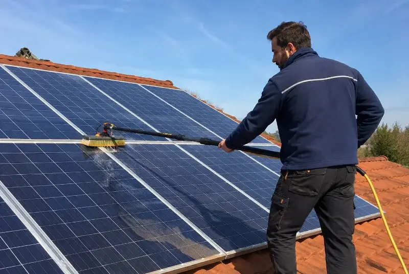 Nettoyage et entretien de panneaux solaires à Creysse